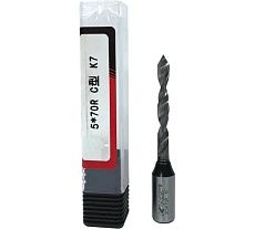 Сверло монолитное для сквозных отверстий HWМ 5*70 R K7 KWS 4093-05955-310951