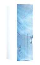 Шкаф пенал Marka One Liriya 25 см левый, Blue marble