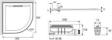 Поддон для душа Jacob Delafon Flight Pure E62323-00 90x90
