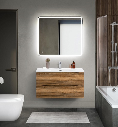 Мебель для ванной BelBagno Marino-Cer-Mini 90 см Rovere Rustico