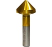 Зенковка Мегаинструмент 16.5х10х60мм, 90гр HSSCo TiN
