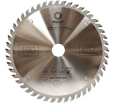 Пильный диск 160x20x1.7/1.2 мм, Z=48, ATB, продольный/поперечный рез, по древесине PROCUT 797.1602048A.ECO