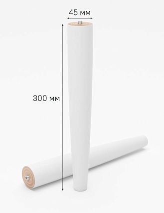 Ножки для мебели Iddis Optima Home OPH30W1i96 2 шт., белый матовый
