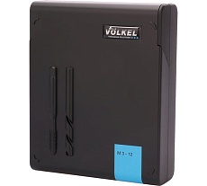 Набор машинных спиральных метчиков VOLKEL M3-M12 HSSE-TiN DIN371/376 (+ сверла) 14 предметов V47848