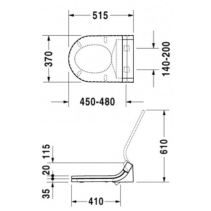 Крышка-сиденье Duravit Starck 3 610001002000300 SensoWash