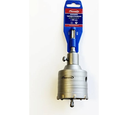 Коронка твердосплавная 65 мм в сборе SDS-plus PROFESSIONAL+ Tsunami T11610220000065