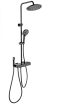 Душевая стойка Wonzon&Woghand Muse Forte WW-B3580-MB термостат, черный матовый