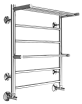 Полотенцесушитель водяной Terminus Анкона П6 500x600, 4670078529954 с полкой