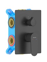 Смеситель для душа Aquatek Оберон AQ1247MB черный матовый