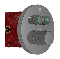 Смеситель для душа Vincea VSCV-322T-MGM термостат, вороненая сталь