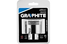 Коронка алмазная вакуумная пайка 55 мм, M14 Graphite 55H313