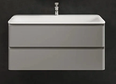 Тумба с раковиной AQUAme S4 100 см серый