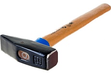 Слесарный молоток Hoegert Technik кованый, 1000 г, с деревянной рукояткой HT3B010
