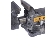 Поворотные слесарные тиски Inforce 140 мм 05-23-10