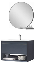Мебель для ванной Orans BC-1125-800 80 см со столешницей, Dark Grey