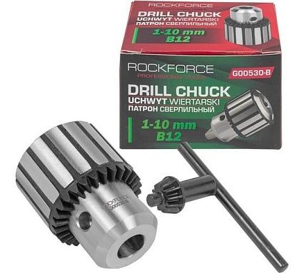 Патрон цанговый для дрели Rockforce 1-10мм, B12 RF-G00530-B(61421)
