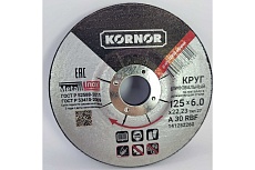 Диск шлифовальный по металлу 125x6x22 мм KORNOR 141252260