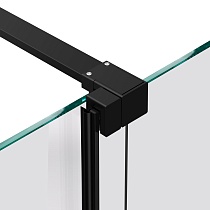 Душевая перегородка Vincea Walk-In VSW-1WSL120CLB 120x200 черный матовый, прозрачное