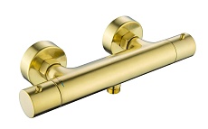 Смеситель для душа Aquatek Европа AQ1363BG термостат, шлифованное золото