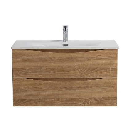 Тумба с раковиной BelBagno Marino-Cer-N 90 см Rovere Bianco