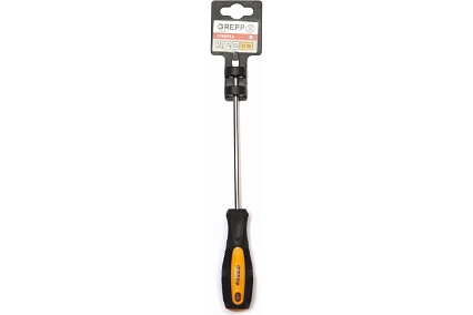 Шлицевая отвертка GREPP SL5*150мм, CrV, 2х-компонентная рукоятка 202-008