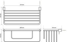 Полка Bemeta Cytro 146208152 23 см