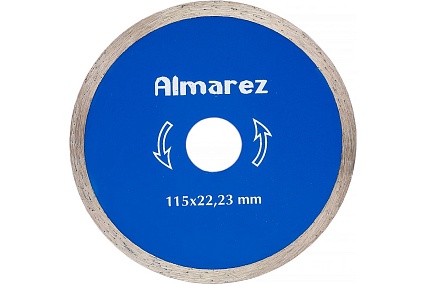 Диск отрезной алмазный Керамика (115х22.23 мм) Almarez 302115