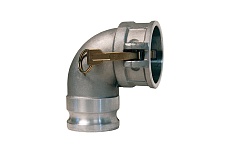 Алюминиевый камлок TITAN LOCK тип DА, переходник 90 розетка 4&quot; х ниппель 4&quot; TL400DAAL90