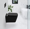 Подвесной унитаз Belbagno Ardente-C BB3202CHR-MB/BB3202SC-MB, безободковый, матовый черный с крышкой