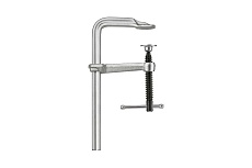 Струбцина BESSEY цельнометаллическая 500/120, 6 кН, Т-ручка BE-GZ50K