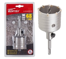 Коронка полая по бетону 68 мм, SDS+ Wortex WHC680000C2111