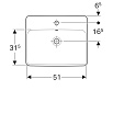 Раковина Geberit VariForm 55 см 500.740.01.2