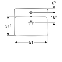 Раковина Geberit VariForm 55 см 500.740.01.2