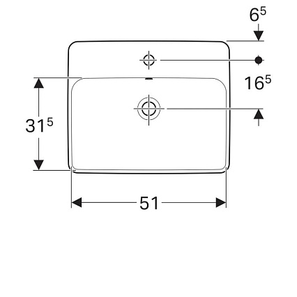 Раковина Geberit VariForm 55 см 500.740.01.2