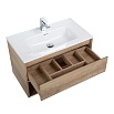 Тумба с раковиной BelBagno Kraft 100 см 1 ящик, полка Rovere Nebrasca Nature