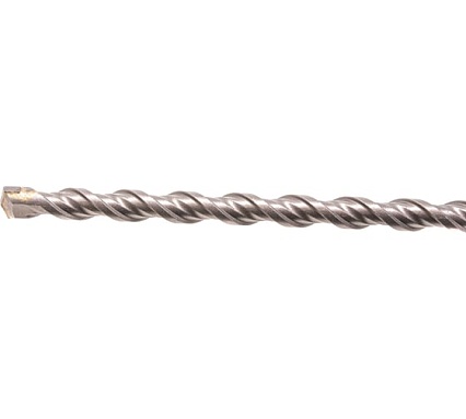 Бур по бетону, двойная спираль, Cobalt W-tip (10x460 мм; SDS PLUS) Denzel 705020
