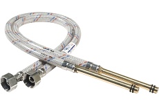 Гибкая подводка для смесителей ЦС штуцер 106/100 мм, 1/2”хM10 L-80 см, пакет, уп. пара ГП002274