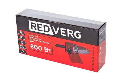 Аппарат для сварки полипропиленовых труб Redverg RD-PW800-63 6614159