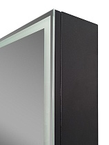 Зеркальный шкаф Art&Max Techno 60x80 AM-Tec-600-800-1D-DS-F-Nero с подсветкой, черный матовый