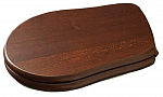Крышка-сиденье Kerasan Retro 108640 с микролифтом, дерево/бронза