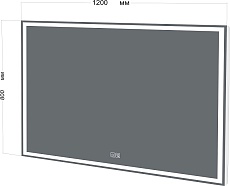 Зеркало BelBagno SPC-GRT-1200-800-LED-TCH-PHONE 120x80 см с bluetooth, микрофоном и динамиками