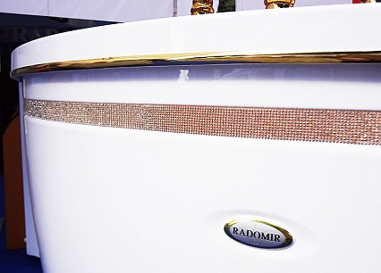 Декоративная вставка Радомир "Кристаллы Swarovski" на фронтальную панель Gold