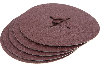 Круг шлифовальный фибровый Flex 243-003 (5 шт; 115 мм; P60; 13000 об/мин; 80 м/с) Hammer 526832