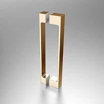 Душевая дверь Vincea Alpha VDP-3AL900CLG 90x195 брашированное золото, прозрачная