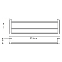 Полка WasserKRAFT Leine K-5011WHITE белый