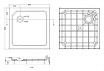 Поддон для душа Cezares TRAY-SMC-A-80-550-150-W 80x80 стеклокомпозит