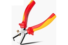 Диэлектрические клещи для снятия изоляции Deli dl515006 160мм (сертификат vde до 1000 в, сталь cr-v, рукоять pp+tpr) 110615