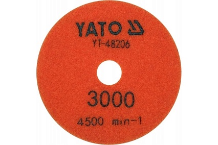 Диск алмазный шлифовальный 100 мм, Р3000 Yato YT-48206