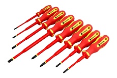 Набор диэлектрических отверток с тонким жалом Norgau 8 предметов ,тип NSB172VDE-008 067123008