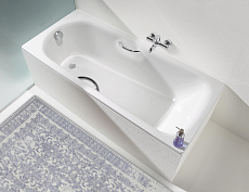 Стальная ванна Kaldewei Saniform Plus Star 336 170x75 см easy-clean с отверстиями под ручки 133600013001